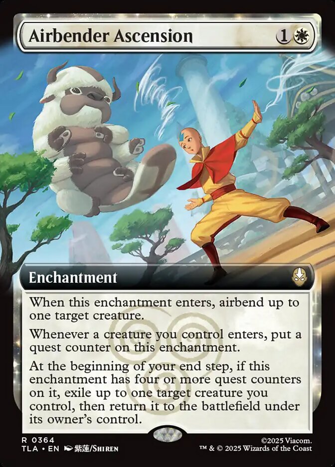 Airbender Ascension  364/286 (Avatar: The Last Airbender)  - Extended Art