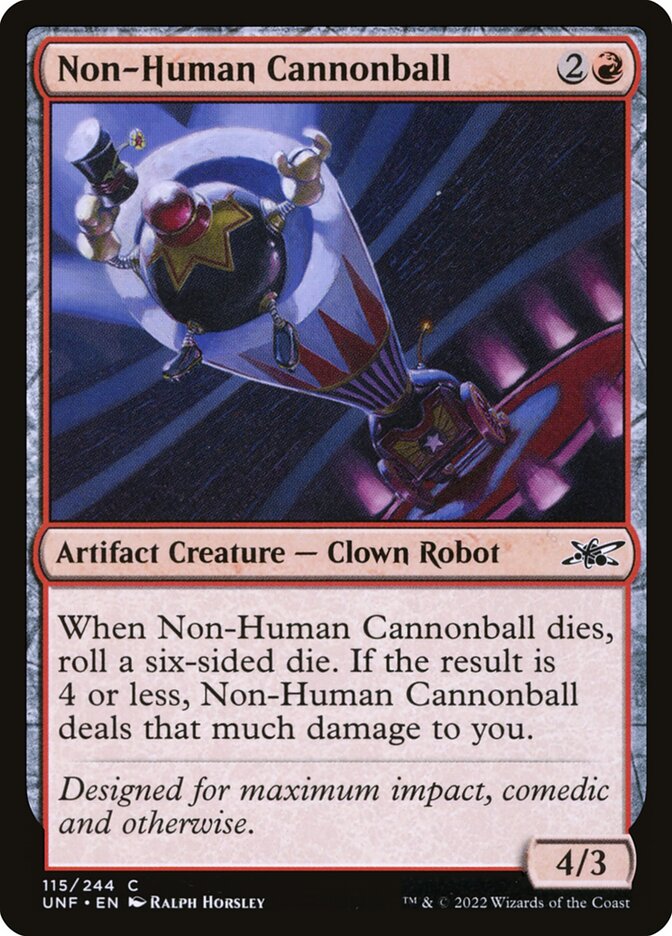 Non-Human Cannonball 115/244 (Unfinity)  - Foil