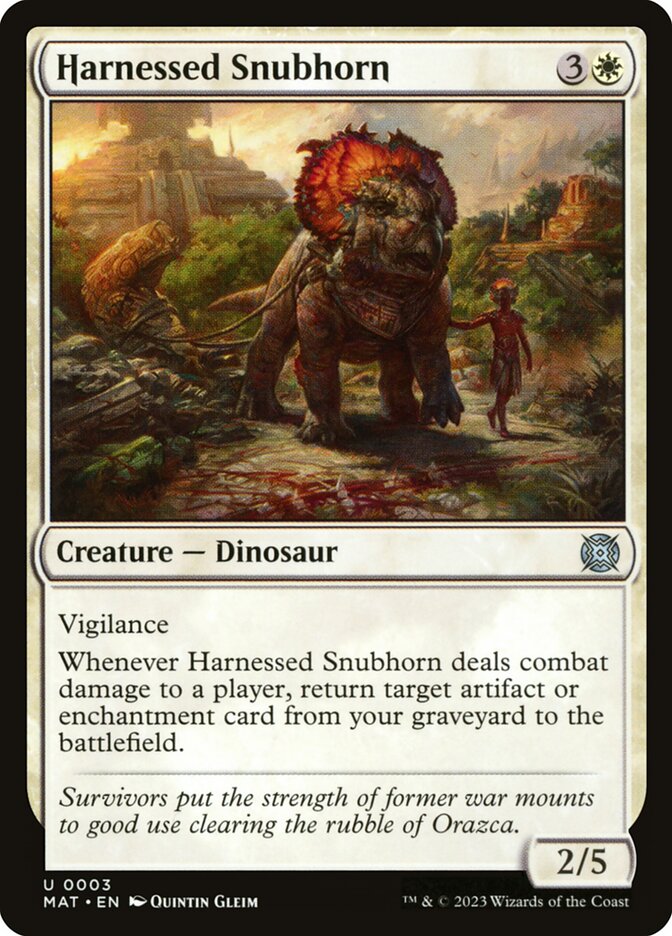 Harnessed Snubhorn 3/50 (March of the Machine: The Aftermath) 