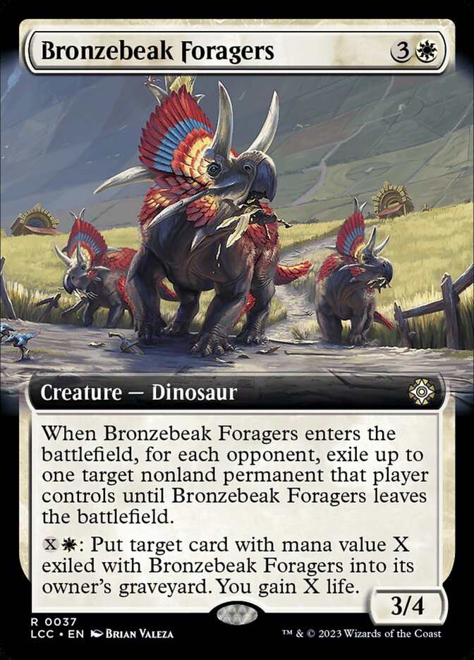 Bronzebeak Foragers 37 (Commander: The Lost Caverns of Ixalan)  - Extended Art