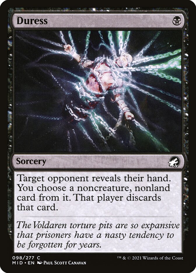 Duress 98/277 (Innistrad: Midnight Hunt) 