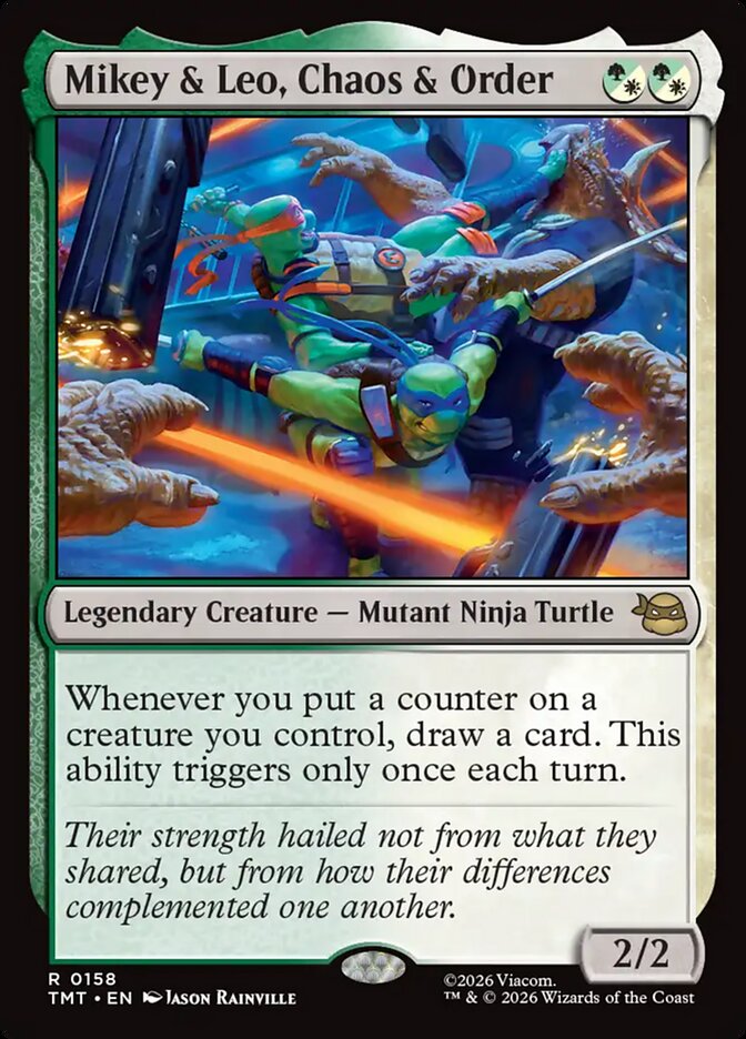Mikey and Leo, Chaos and Order 158 (Teenage Mutant Ninja Turtles)  - Foil
