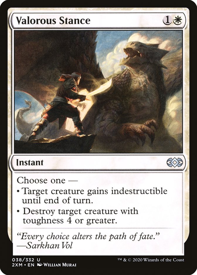 Valorous Stance 38/332 (Double Masters) 