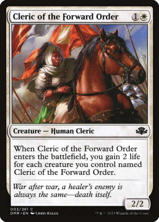 Cleric of the Forward Order 3/261 (Dominaria Remastered)  - Foil