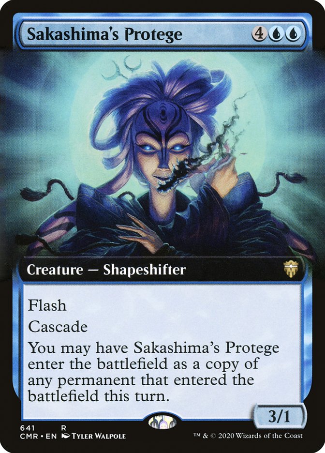 Sakashima's Protege 641 (Commander Legends)  - Extended Art