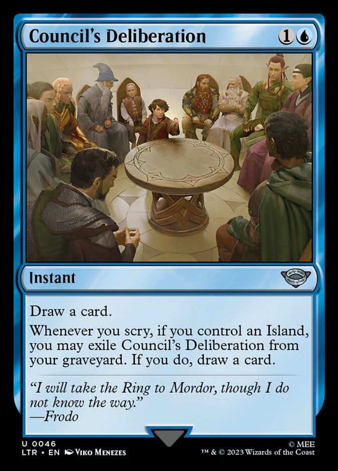 Council's Deliberation 46 (Universes Beyond: The Lord of the Rings: Tales of Middle-earth)  - Foil