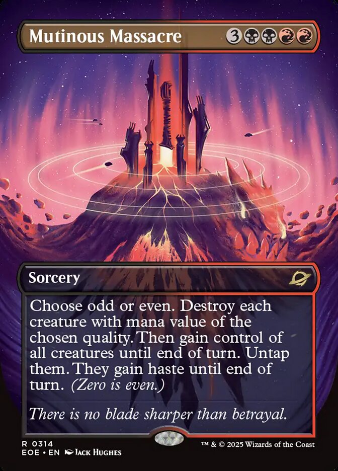 Mutinous Massacre 314/276 (Edge of Eternities)  - Borderless Foil