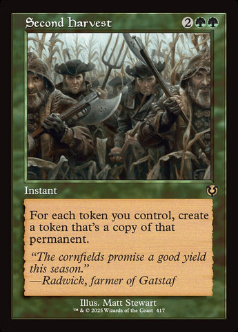 Second Harvest 417/287 (Innistrad Remastered)  - Retro Foil