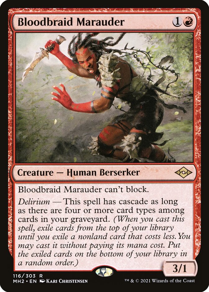 Bloodbraid Marauder 116 (Modern Horizons 2) 