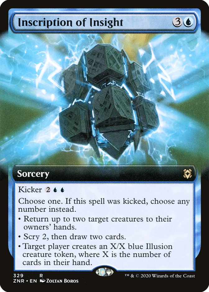 Inscription of Insight 329/280 (Zendikar Rising)  - Extended Art