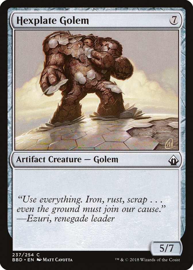 Hexplate Golem 237/254 (Battlebond) 