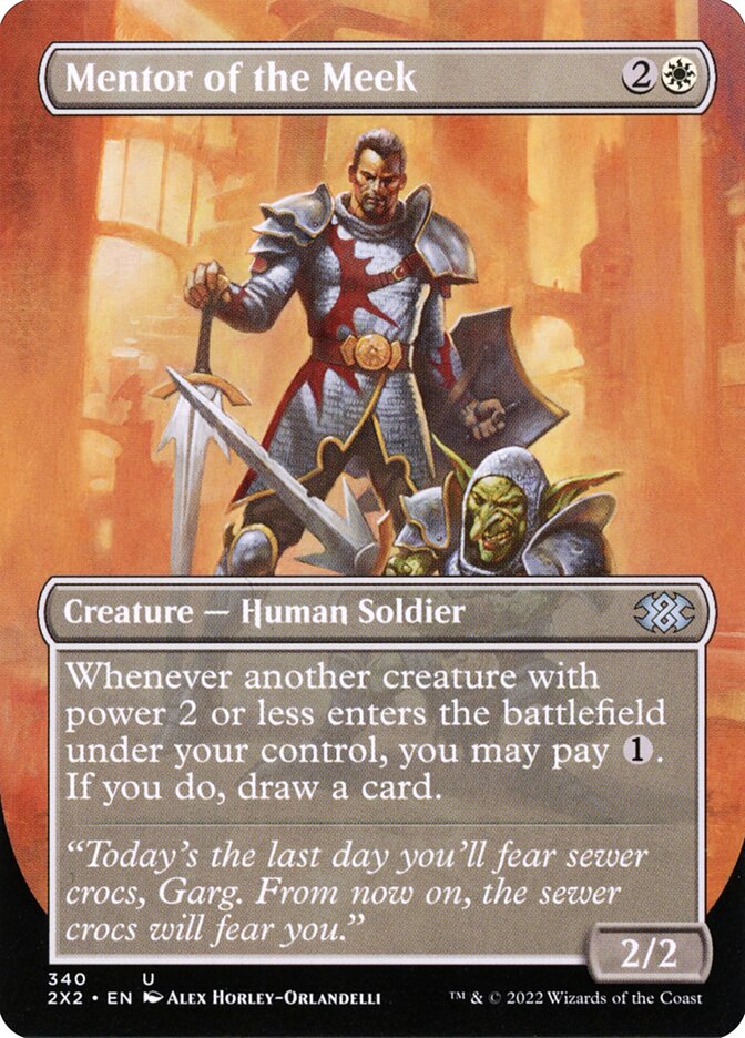 Mentor of the Meek Borderless 340 (Double Masters 2022) 