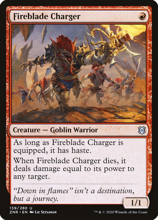 Fireblade Charger 139/280 (Zendikar Rising) 