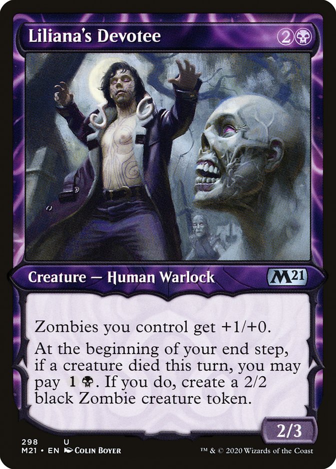 Liliana's Devotee 298 (Core Set 2021)  - Showcase