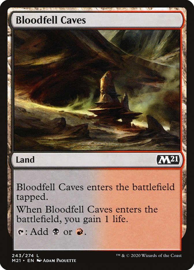 Bloodfell Caves 243 (Core Set 2021) 