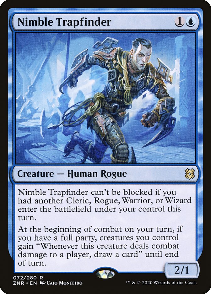 Nimble Trapfinder 72 (Zendikar Rising)  - Foil