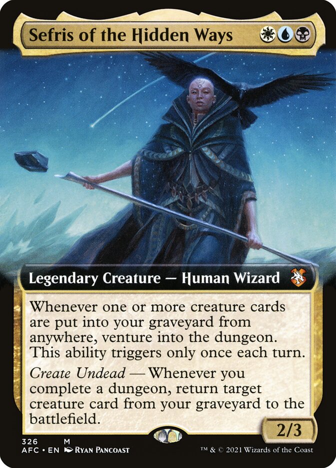Sefris of the Hidden Ways Extended Art 326 (Commander: Adventures in the Forgotten Realms) 
