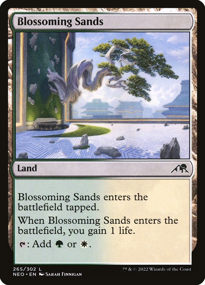 Blossoming Sands 265/302 (Kamigawa: Neon Dynasty)  - Foil