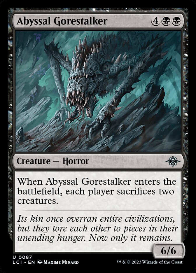 Abyssal Gorestalker 87/291 (The Lost Caverns of Ixalan)  - Foil