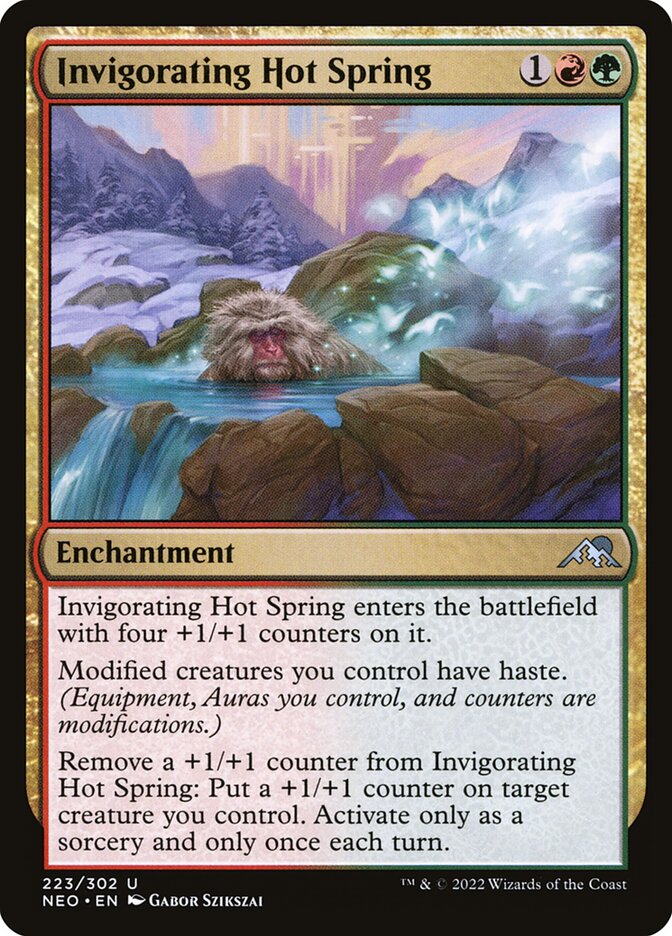 Invigorating Hot Spring 223/302 (Kamigawa: Neon Dynasty)  - Foil