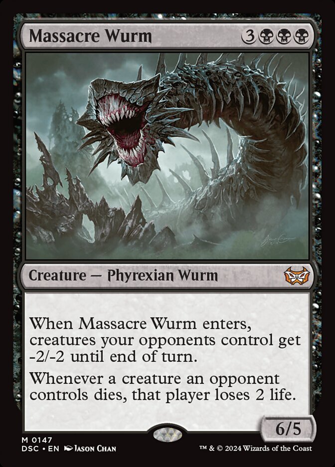 Massacre Wurm 147 (Commander: Duskmourn: House of Horror) 