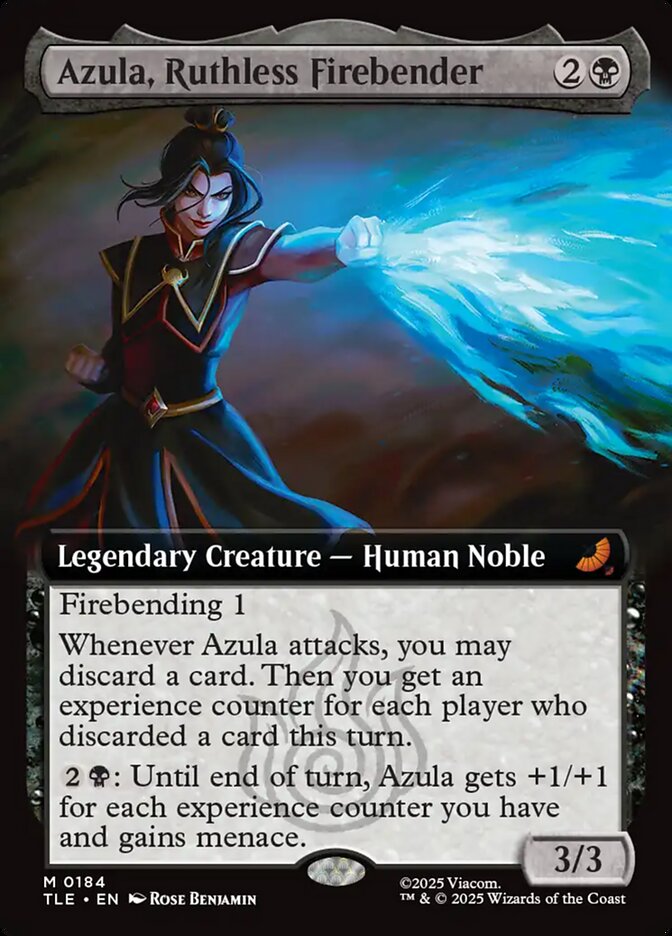 Azula, Ruthless Firebender 184/317 (Avatar: The Last Airbender: Eternal-Legal)  - Extended Art