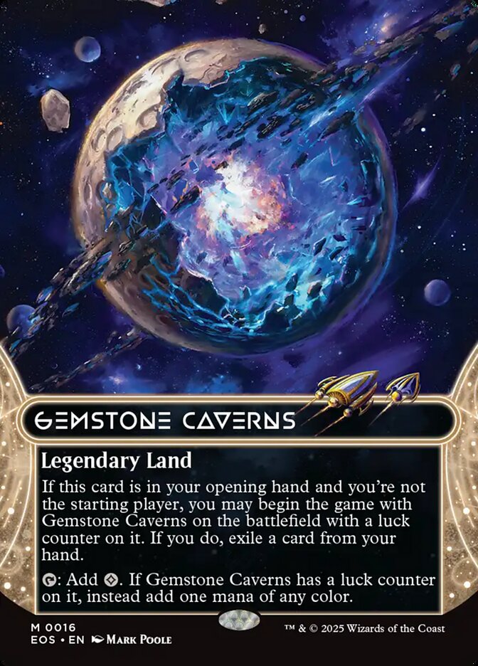 Gemstone Caverns 16 (Edge of Eternities: Stellar Sights)  - Borderless Foil