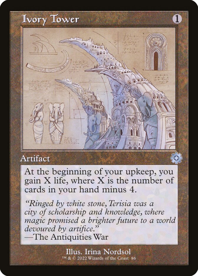 Ivory Tower 86 (The Brothers' War: Retro Frame Artifacts)  - Foil