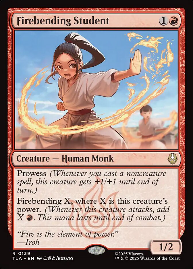 Firebending Student 139/286 (Avatar: The Last Airbender)  - Foil