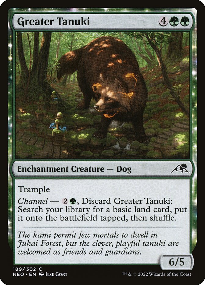 Greater Tanuki 189/302 (Kamigawa: Neon Dynasty) 