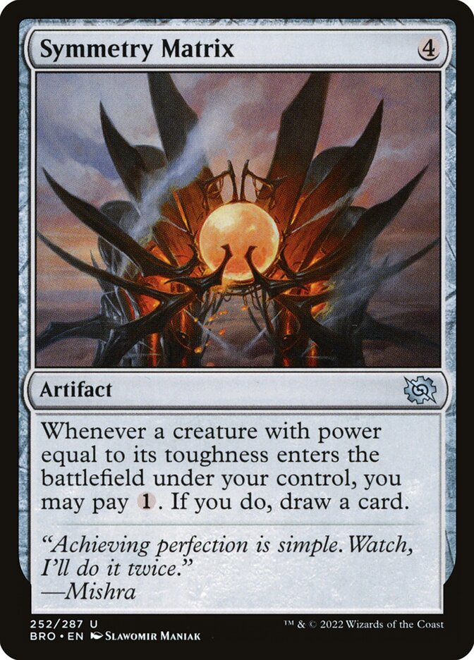 Symmetry Matrix 252/287 (The Brothers' War)  - Foil