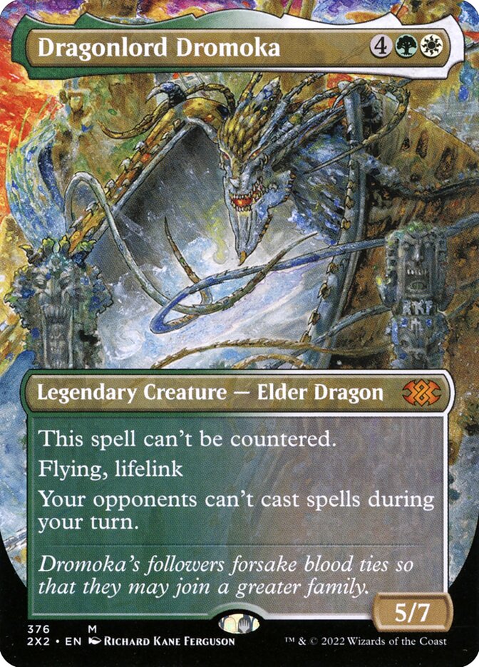Dragonlord Dromoka 376/331 (Double Masters 2022)  - Borderless Foil