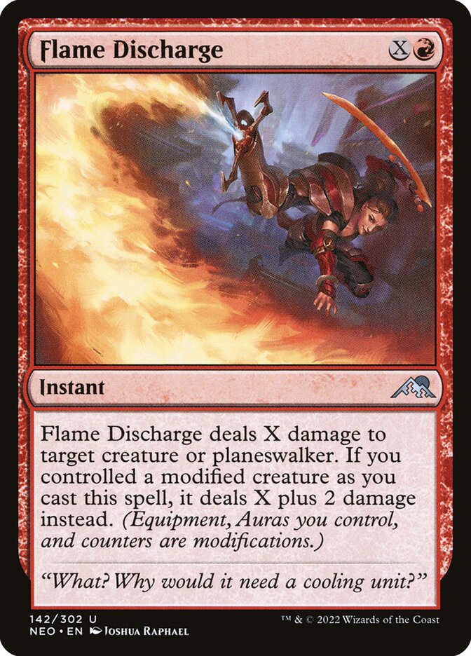 Flame Discharge 142/302 (Kamigawa: Neon Dynasty) 