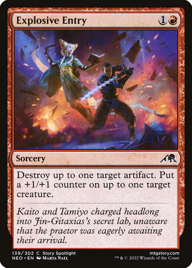 Explosive Entry 139/302 (Kamigawa: Neon Dynasty) 