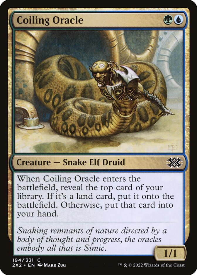 Coiling Oracle 194/331 (Double Masters 2022)  - Foil