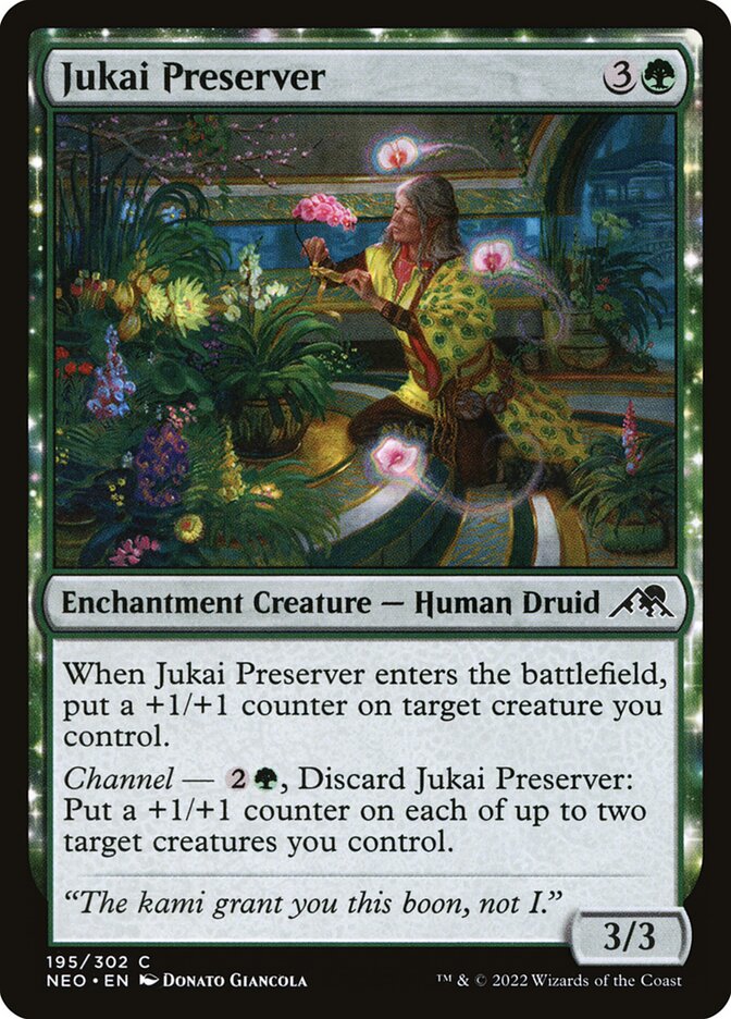 Jukai Preserver 195/302 (Kamigawa: Neon Dynasty)  - Foil