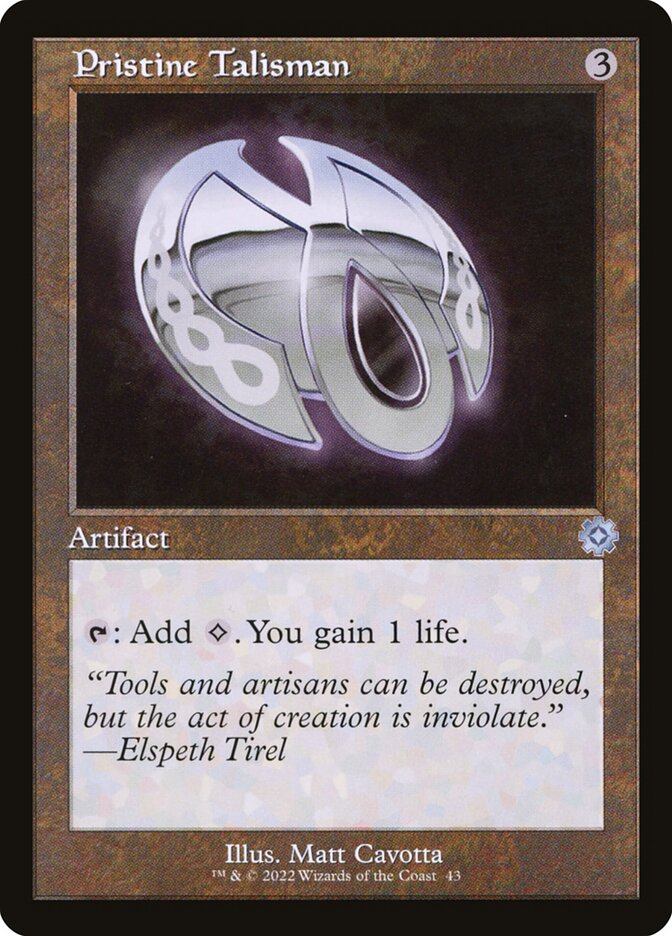 Pristine Talisman 43/63 (The Brothers' War: Retro Frame Artifacts)  - Foil