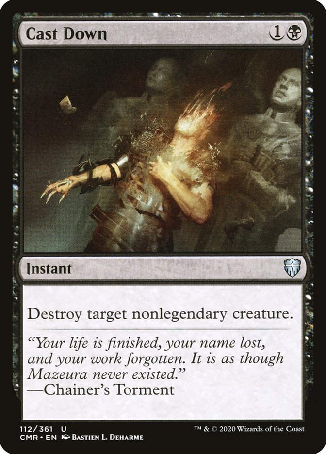 Cast Down 112 (Commander Legends)  - Foil