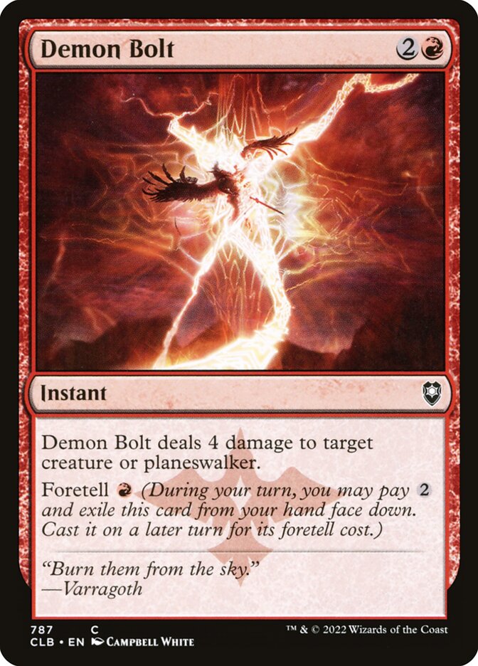 Demon Bolt 787 (Commander Legends: Battle for Baldur's Gate) 