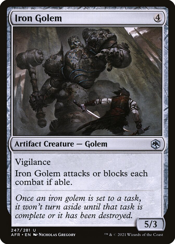 Iron Golem 247 (Adventures in the Forgotten Realms)  - Foil