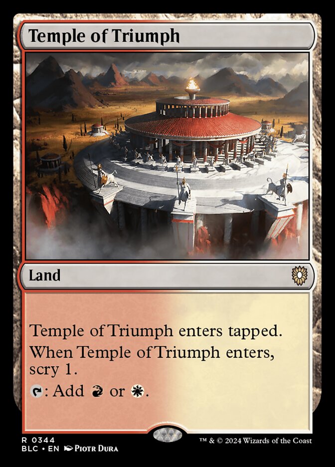 Temple of Triumph 344 (Commander: Bloomburrow) 