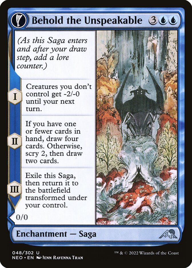 Behold the Unspeakable // Vision of the Unspeakable 48/302 (Kamigawa: Neon Dynasty) 