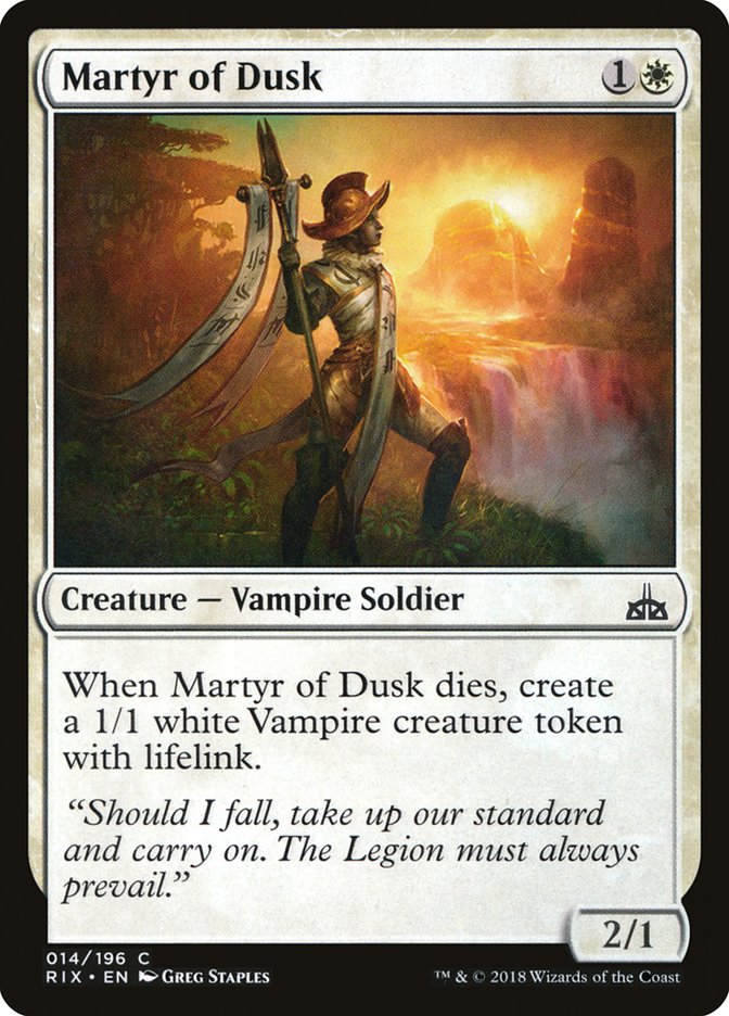 Martyr of Dusk 14/196 (Rivals of Ixalan) 
