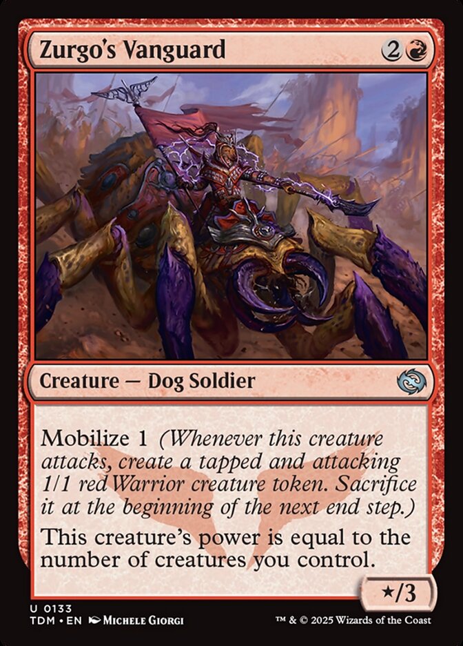 Zurgo's Vanguard 133/291 (Tarkir: Dragonstorm)  - Foil