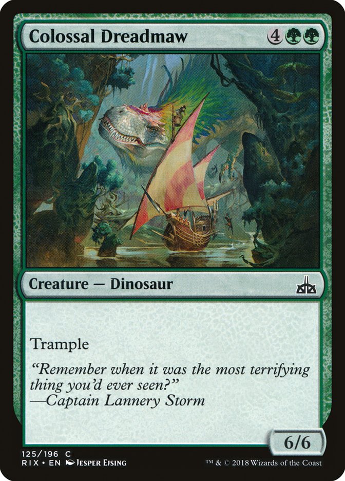 Colossal Dreadmaw 125/196 (Rivals of Ixalan) 
