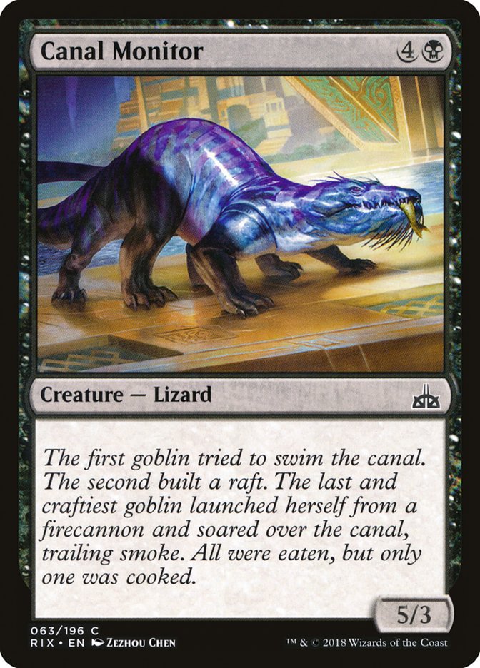 Canal Monitor 63/196 (Rivals of Ixalan) 
