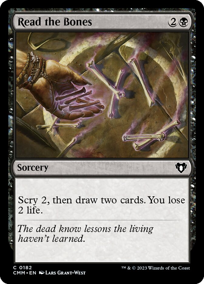 Read the Bones 182 (Commander Masters)  - Foil