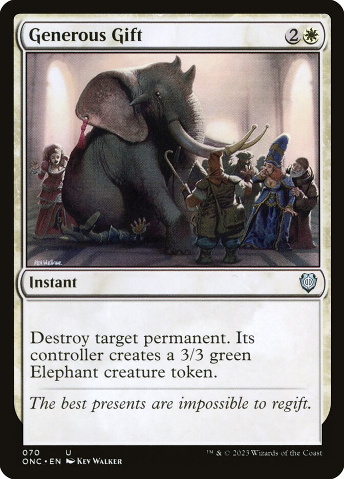 Generous Gift 70 (Commander: Phyrexia: All Will Be One) 