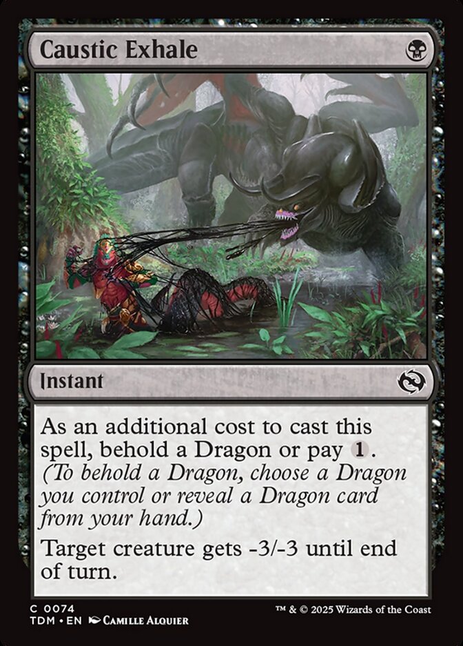 Caustic Exhale 74 (Tarkir: Dragonstorm)  - Foil