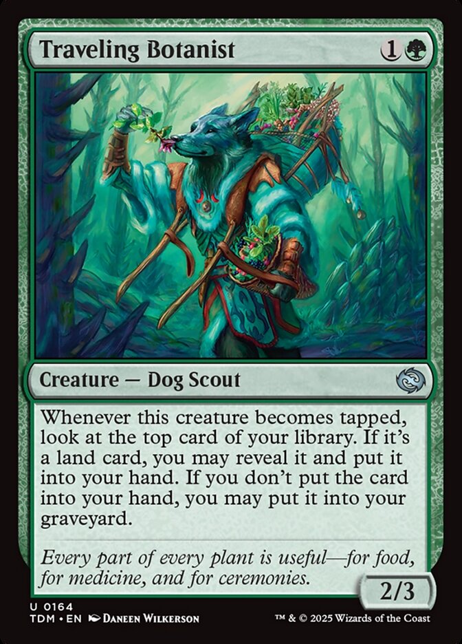 Traveling Botanist 164/291 (Tarkir: Dragonstorm)  - Foil